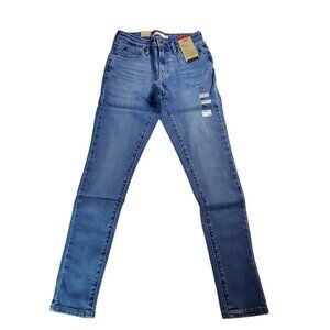 Levis Womens 711 Skinny Jeans S W25 L28 Blue Stretch Denim Waterless Technology